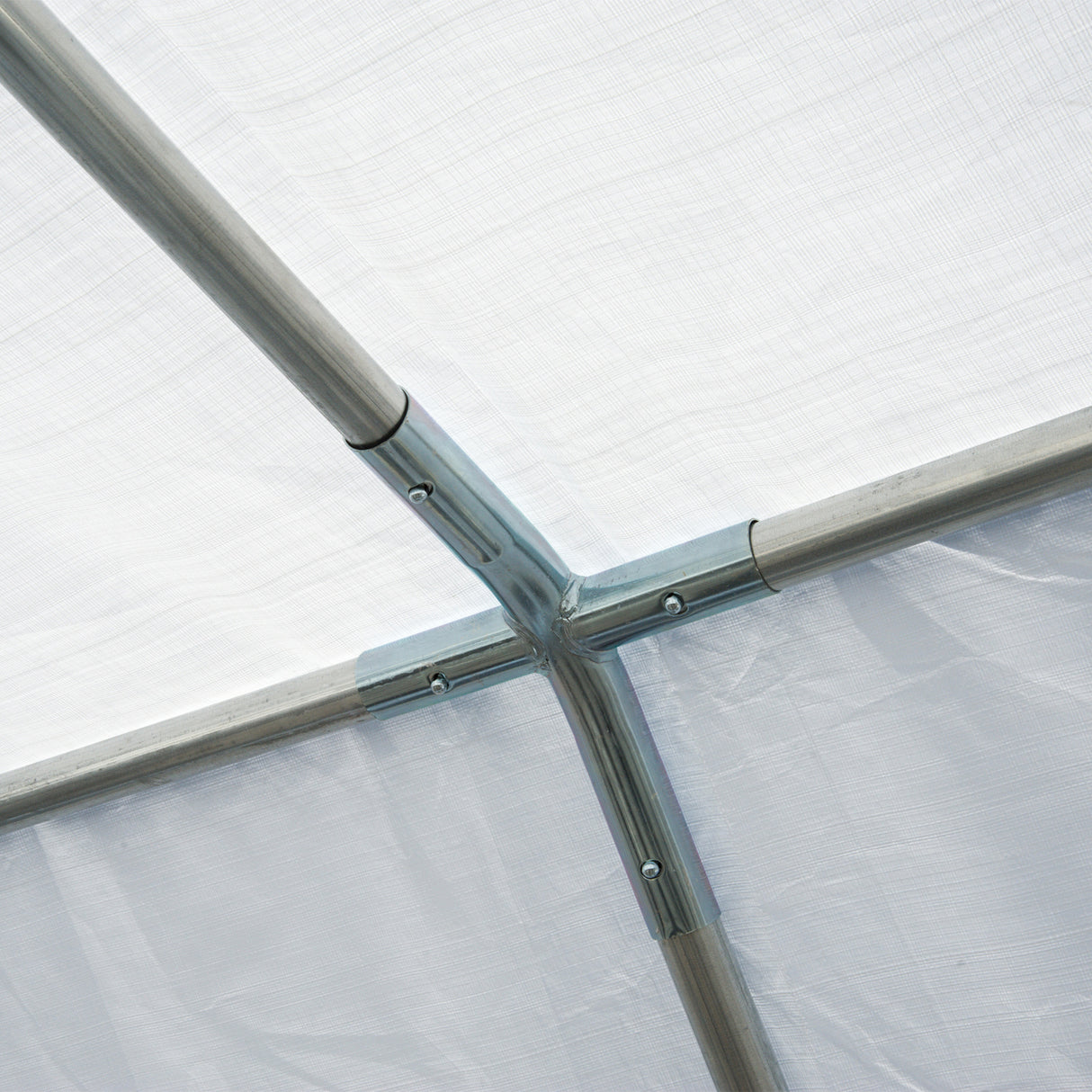 easycomfort gazebo da esterno tendone per feste telaio in acciaio impermeabile bianco 8x4x2.8m
