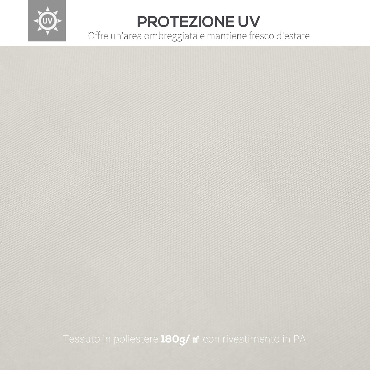 easycomfort easycomfort tetto di ricambio impermeabile per gazebo da giardino doppio tetto 3x3m crema