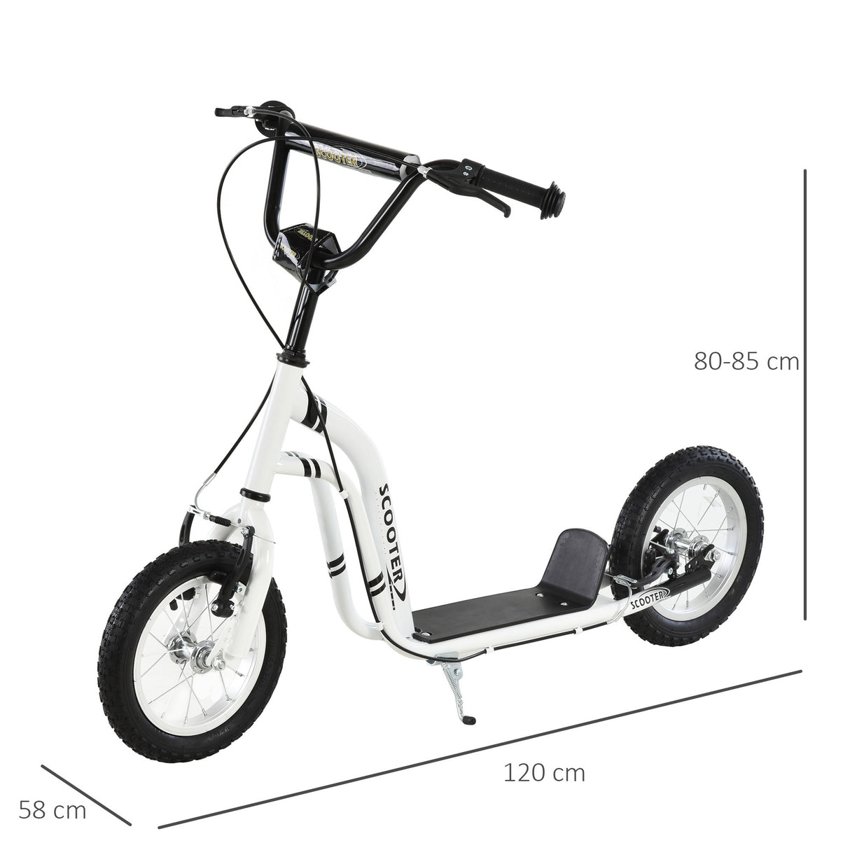 easycomfort easycomfort monopattino per bambini 5 regolabile doppi freni pneumatico gonfiabile