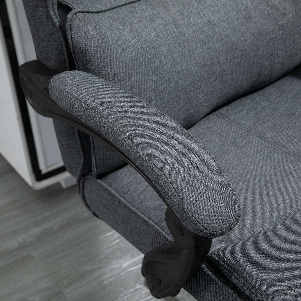 easycomfort easycomfort sedia da ufficio ergonomica ad altezza regolabile con braccioli e poggiapiedi 66x70x115 123 cm grigia