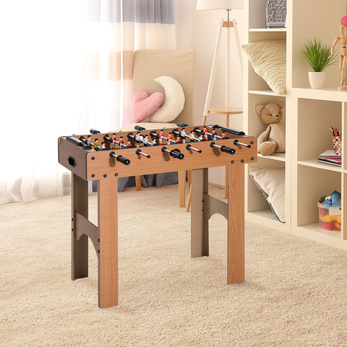 easycomfort easycomfort calcio balilla professionale in legno mdf 87x43x78cm
