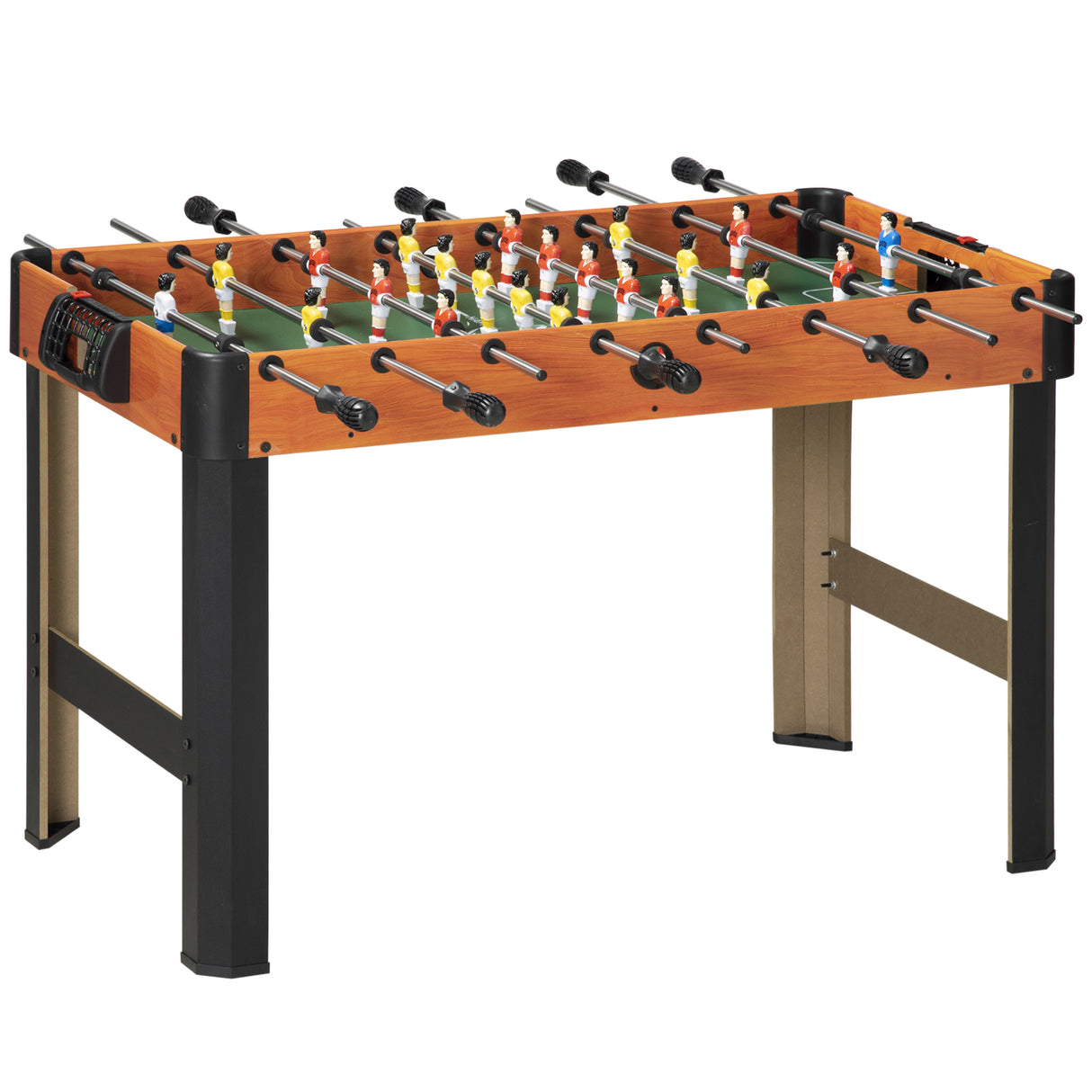 easycomfort biliardino calcio balilla per bambini con manopole antiscivolo segnapunti e palline 118x104x69cm