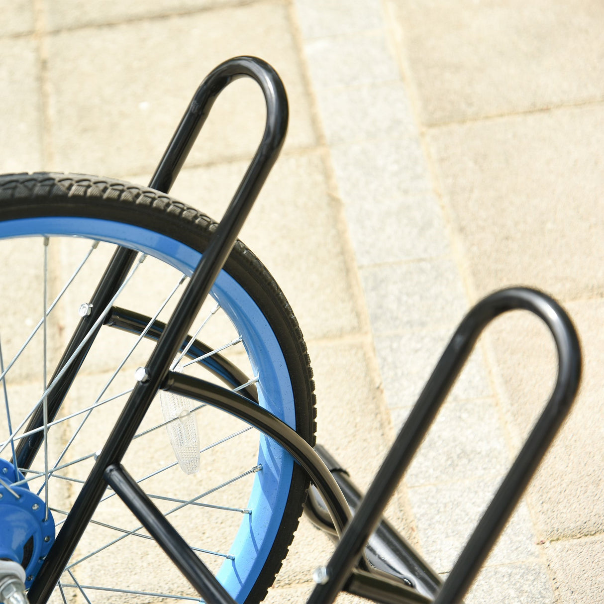 easycomfort easycomfort portabiciclette parcheggio bici per interno ed esterno 60 x 54 x 57 cm