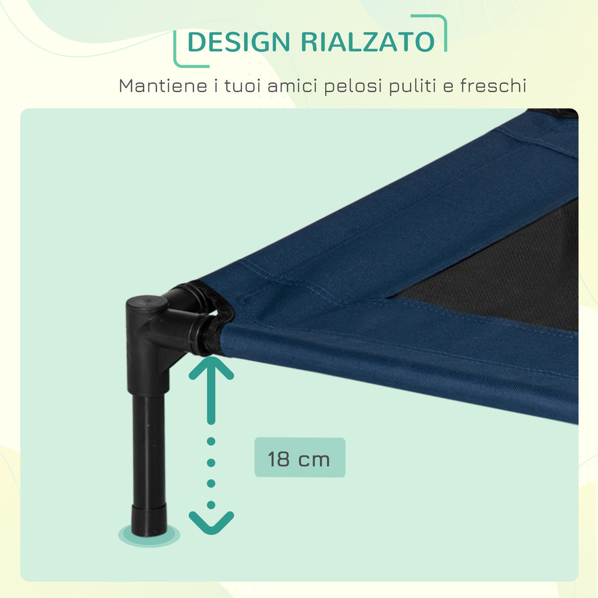 easycomfort easycomfort lettini per cani in tessuto traspirante impermeabile per cani fino 30kg 76x61x18cm