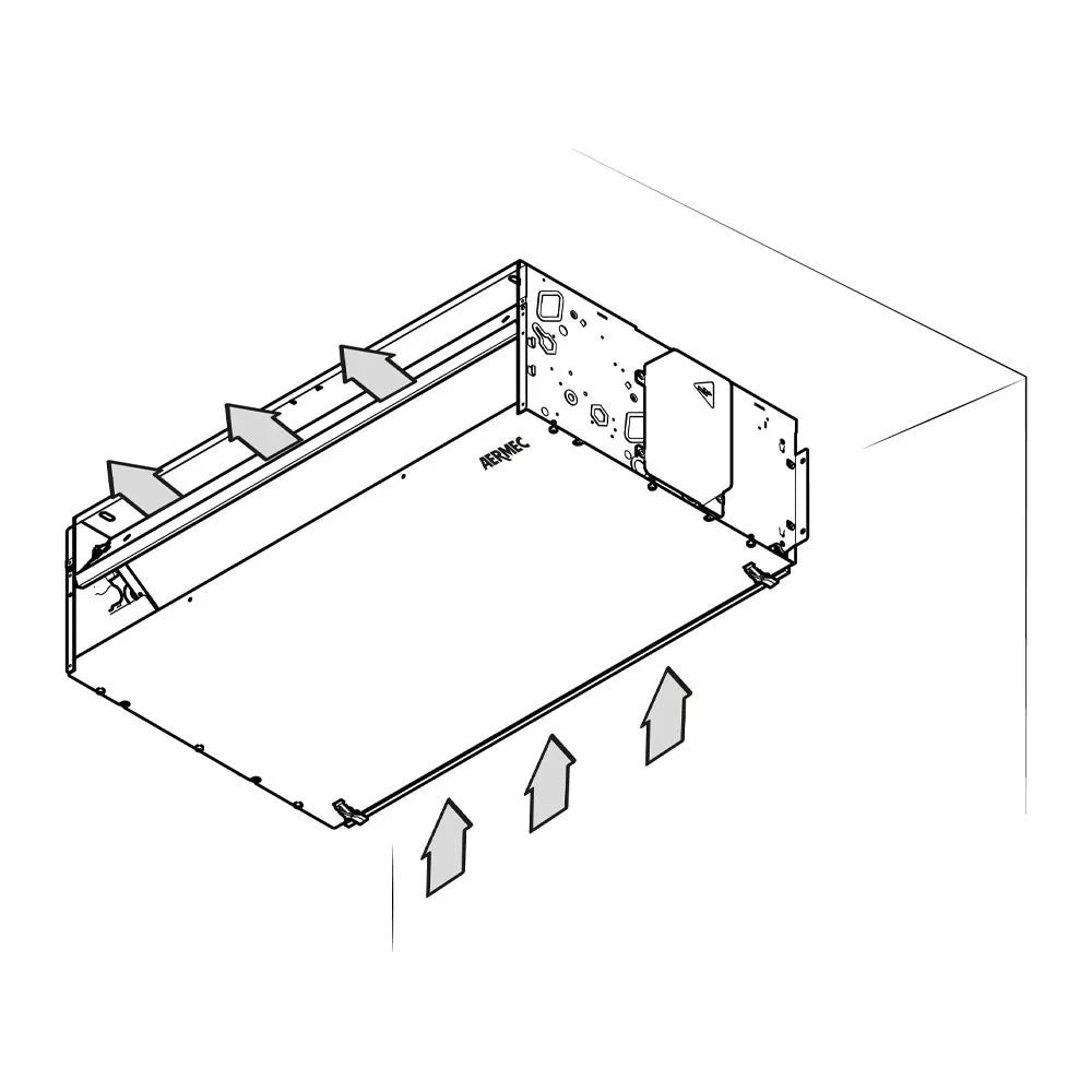 aermec ventilconvettore fan coil da incasso aermec fcz p 250 installazione verticale orizzontale batteria principale maggiorata senza comando
