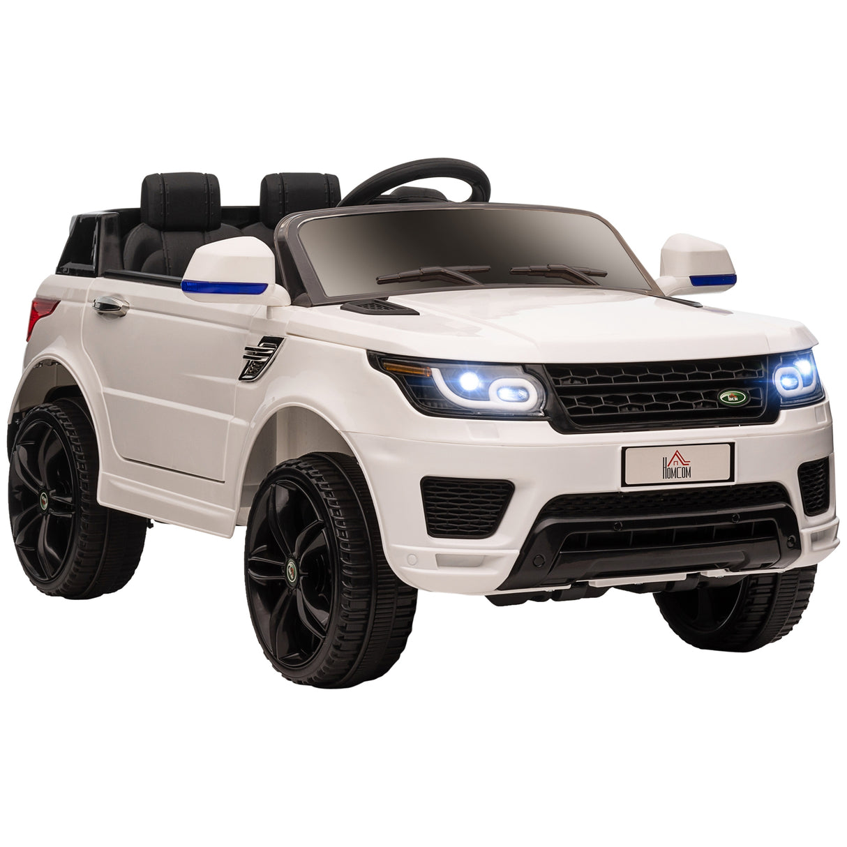 easycomfort easycomfort auto elettrica per bambini 3 6 anni con telecomando macchina con luci led e clacson in pp e metallo 110x68x52 cm bianco