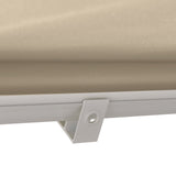 easycomfort easycomfort tenda da sole avvolgibile a parete a caduta beige 180x70cm