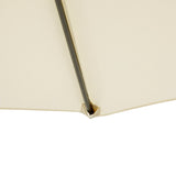 easycomfort easycomfort ombrellone parasole decentrato da giardino da spiaggia ferro 3m beige