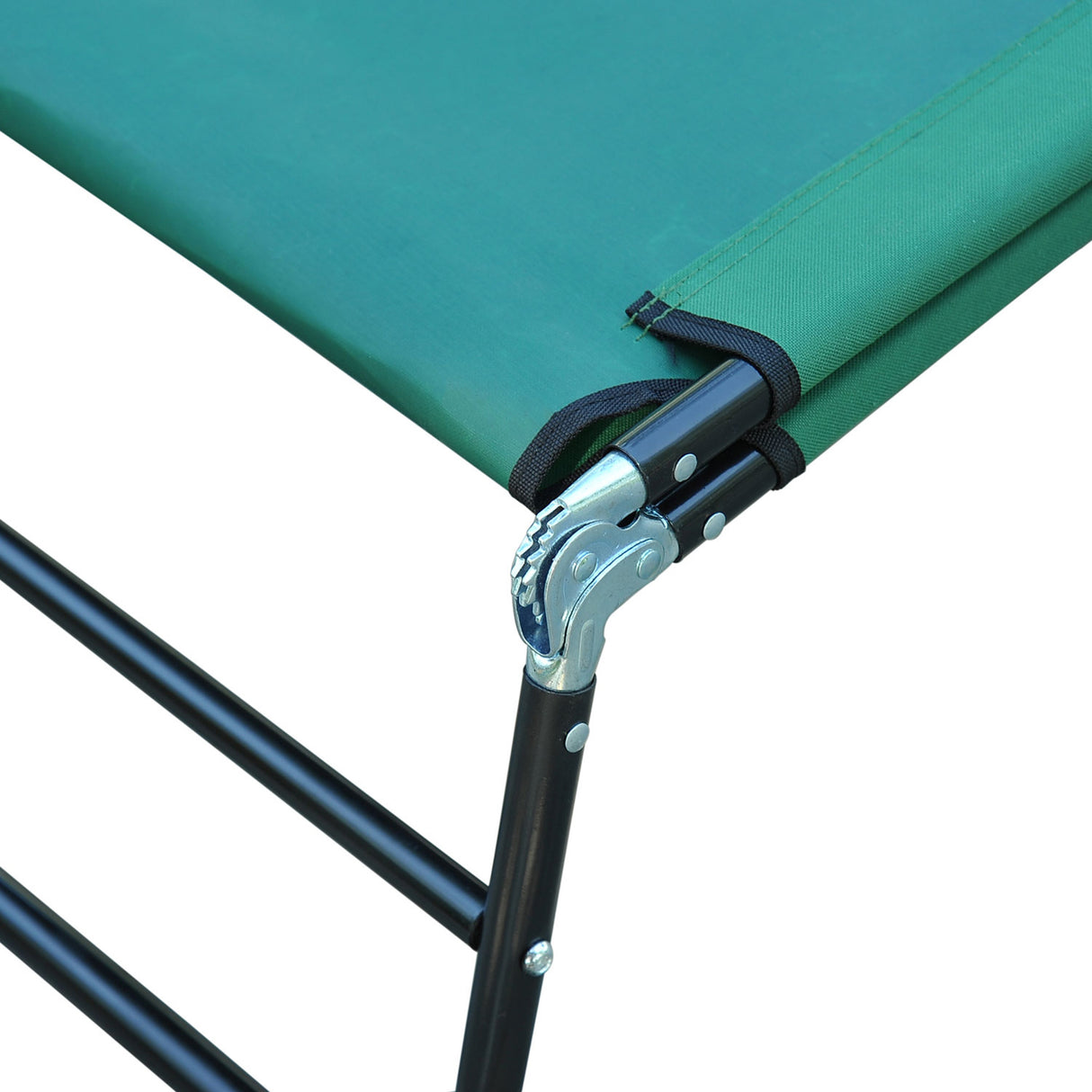 easycomfort sdraio da giardino pieghevole con schienale reclinabile su 4 posizioni 190x56x28cm verde