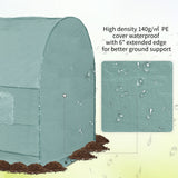 easycomfort easycomfort serra da giardino per piante a tunnel in pe 250 x 200 x 200cm