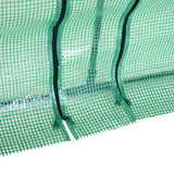 easycomfort easycomfort serra da giardino per piante con telo in pe telaio in acciaio 270x90x90cm verde