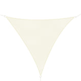 easycomfort easycomfort tenda da sole triangolare in hdpe crema 4x4x4m