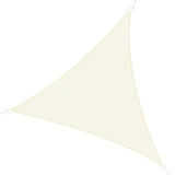 easycomfort easycomfort tenda da sole triangolare in hdpe crema 4x4x4m