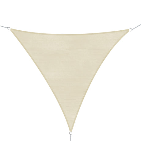 easycomfort easycomfort tenda da sole triangolare tenda a vela anti uv crema 5x5x5m