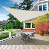 easycomfort easycomfort tenda da sole triangolare crema 6x6x6m