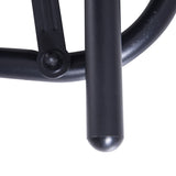 easycomfort easycomfort panchina a dondolo biposto in metallo nero 123x70x87cm