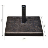 easycomfort easycomfort base per ombrellone diametro 3 8 4 8cm peso 16 8kg da giardino