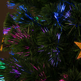easycomfort easycomfort albero di natale 180cm con 27 luci led fibre ottiche e 230 rami albero di natale artificiale