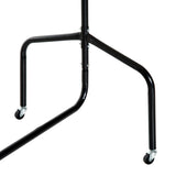 easycomfort easycomfort rella appendiabiti attaccapanni in metallo stand per vestiti con rotelle nero 150x60x170cm ean 8054111845250