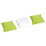 easycomfort easycomfort mobili da giardino in rattan pe con divano angolare e pouf con cuscini telaio set da 18 pezzi marrone