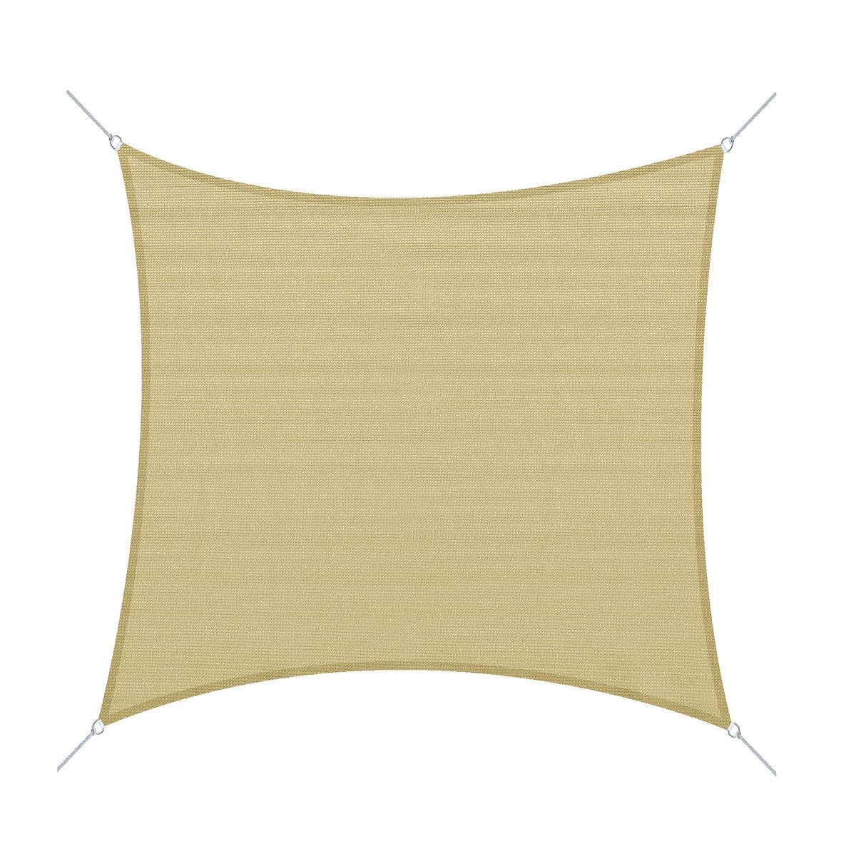 easycomfort easycomfort tenda da sole a vela quadrata in hdpe color sabbia 360x360cm