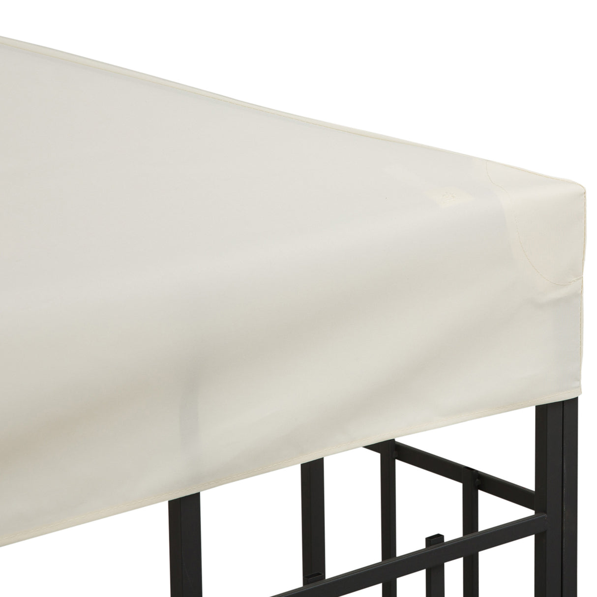 easycomfort easycomfort tetto di ricambio impermeabile per gazebo da giardino doppio tetto 3x3m crema