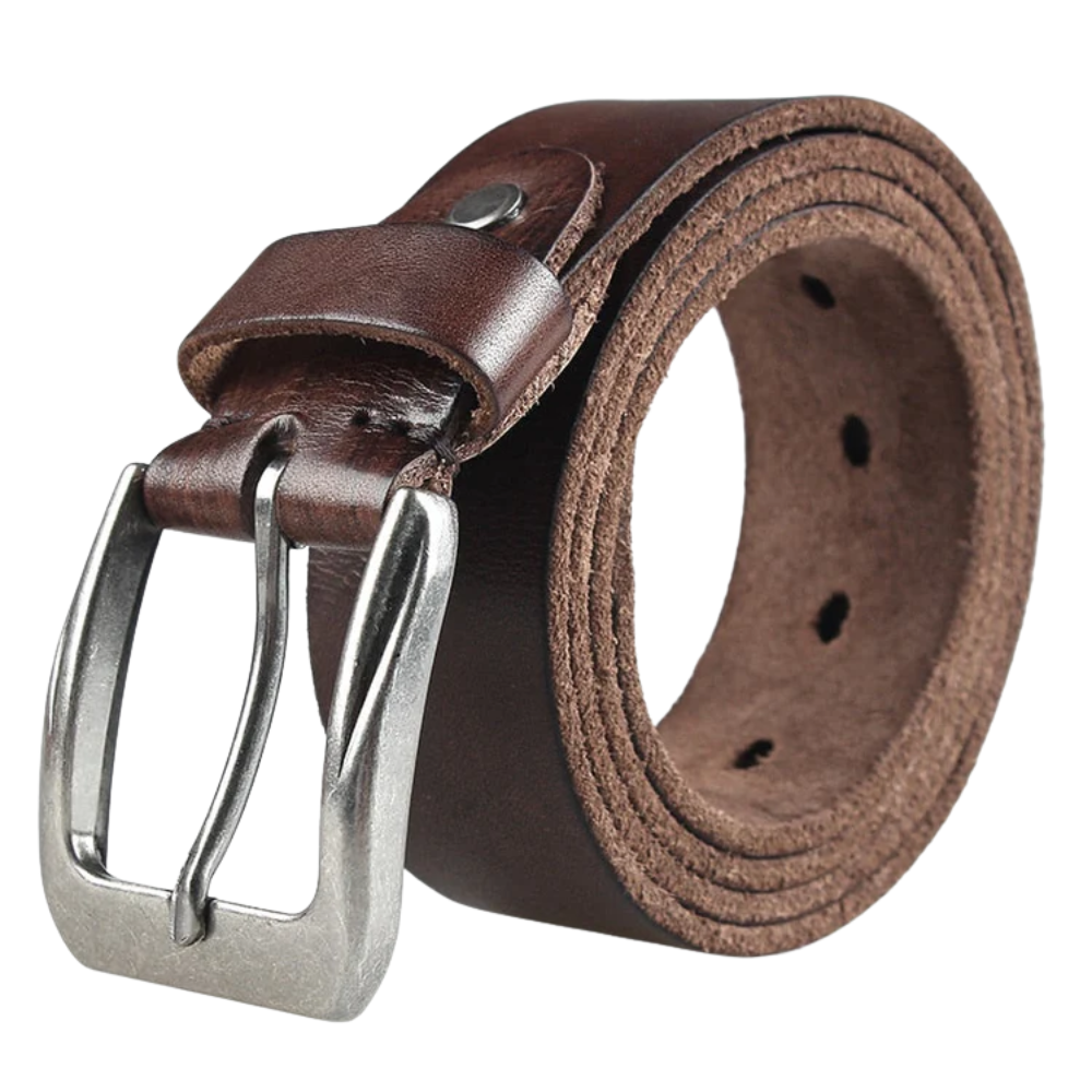 Ceinture Cuir Vintage Homme