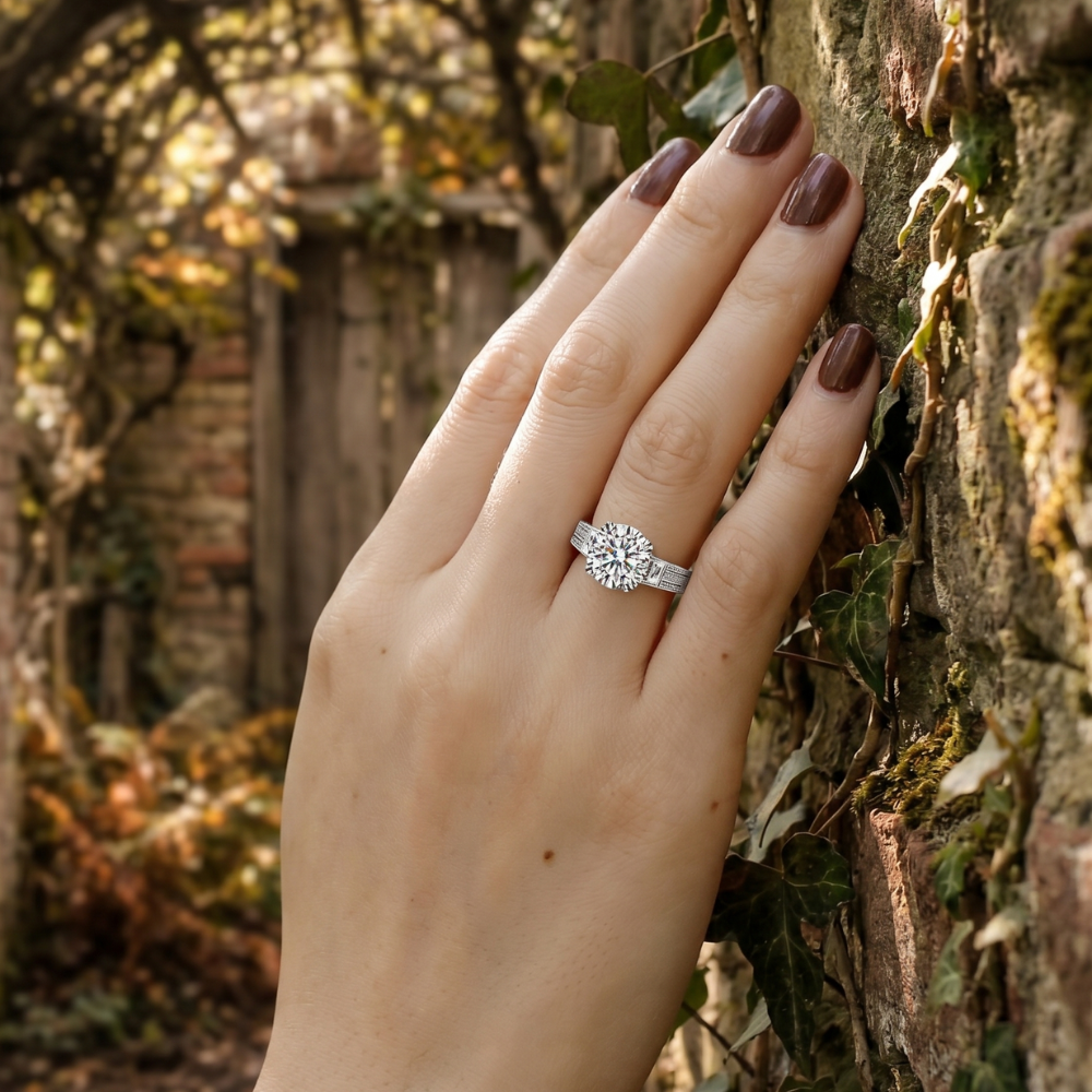Vintage Style Engagement Ring