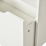 easycomfort easycomfort piccola libreria per bambini con ripiani e cassetto in mdf 60x29 9x90cm bianco