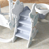 easycomfort easycomfort gioco per bambini 18 48 mesi set 3 in 1 in plastica con altalena scivolo e canestro 150x185x92 cm