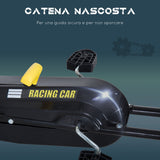 easycomfort easycomfort go kart a pedali per bambini nero e giallo