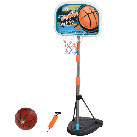 easycomfort easycomfort set canestro per bambini regolabile in altezza con palla da basket base e pompa gonfiaggio inclusi