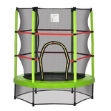 easycomfort tappeto elastico 140cm per bambini da 3 anni con rete di protezione trampolino elastico carico massimo 45kg
