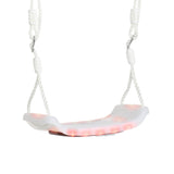 easycomfort easycomfort altalena per bambini 9 36 mesi in pp e pe con corda regolabile e luci led 39x16 5x120 180 cm bianco