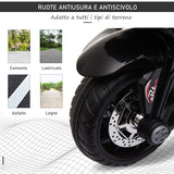 easycomfort easycomfort moto elettrica per bambini 3 5 anni max 25kg con luci musica batteria 6v e velocita 3kmh 86cmx42cmx52cm nera