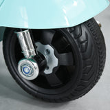 easycomfort easycomfort moto elettrica per bambini con licenza ufficiale vespa batteria 6v fari e clacson per bimbi da 18 36 mesi verde 66 5x38x52cm