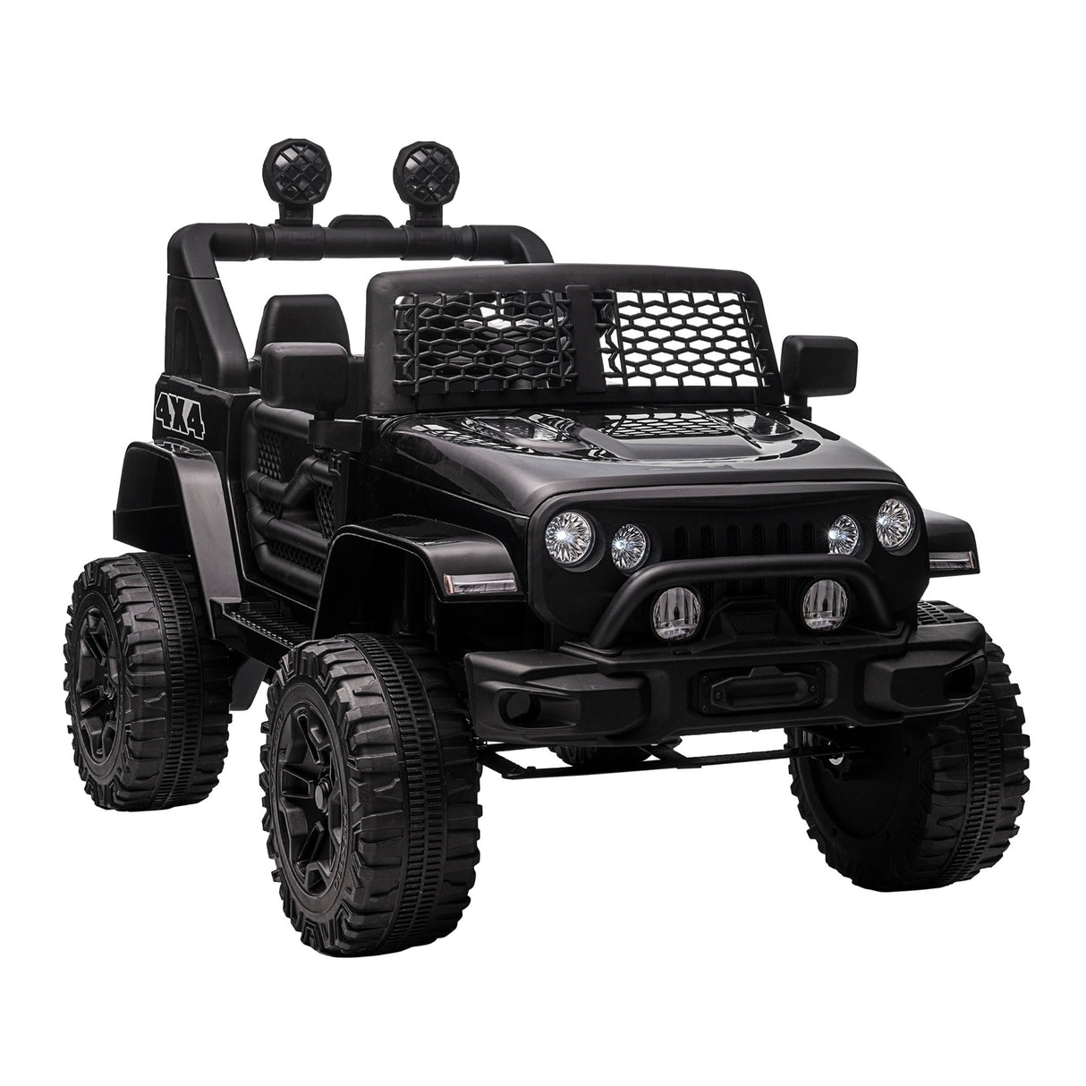 easycomfort easycomfort macchina elettrica per bambini 3 6 anni da 12v con telecomando fari e clacson 100x64 2x71 cm nero
