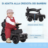 easycomfort easycomfort macchina a spinta per bambini 12 36 mesi con licenza mercedes tettuccio e maniglia di spinta 85 5x40 5x95 cm nero