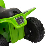 easycomfort easycomfort quad elettrico per bambini con batteria ricaricabile 6v e marcia avanti e indietro 72x40x45 5 cm verde