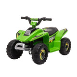 easycomfort easycomfort quad elettrico per bambini con batteria ricaricabile 6v e marcia avanti e indietro 72x40x45 5 cm verde