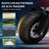 easycomfort easycomfort moto elettrica per bambini 3 5 anni in pp e metallo con rotelle clacson e musica 86x44x58 cm bianca e nera