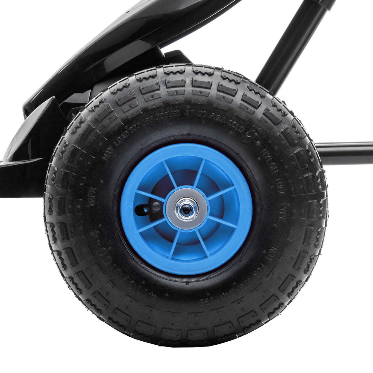 easycomfort easycomfort go kart a pedali per bambini da 5 12 anni con sedile regolabile e ruote in gonfiabili blu