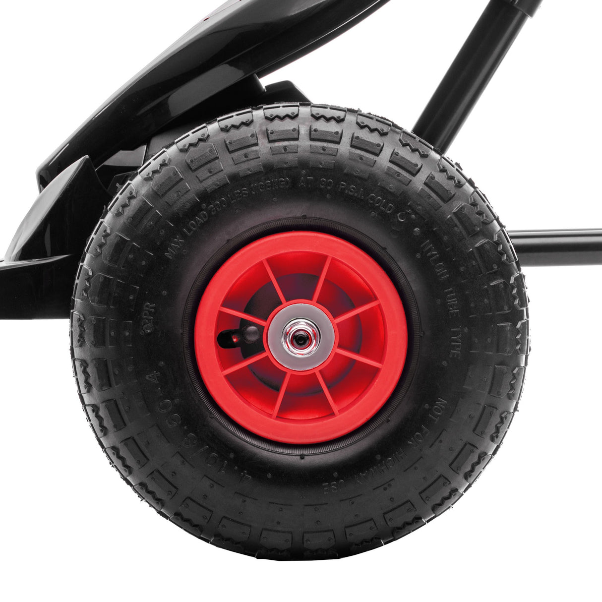 easycomfort easycomfort go kart a pedali per bambini da 5 12 anni con sedile regolabile e ruote in gonfiabili rosso