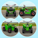 easycomfort easycomfort quad per bambini 18 36 mesi in pp e metallo velocita max 2 5 kmh 70x41 5x48 5 cm verde grigio e nero