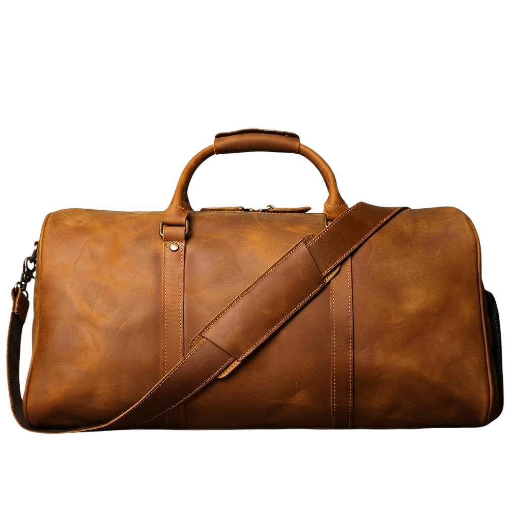 Vintage Men's Leather Sports Bag