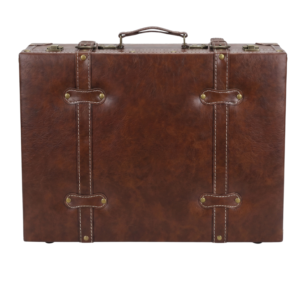 Antique Vintage Leather Suitcase