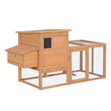 easycomfort easycomfort pollaio da giardino gabbie per galline da esterno con zona di corsa e nido in legno 19081103cm