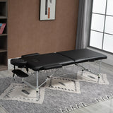 easycomfort easycomfort lettino massaggio pieghevole in legno altezza regolabile e custodia da trasporto per estetista e terapista nero