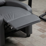 easycomfort easycomfort poltrona relax massaggiante con telecomando e 8 programmi reclinazione e poggiapiedi 68x88x98cm grigio