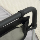 easycomfort easycomfort maniglia per letto con altezza regolabile in acciaio con impugnatura morbida argento